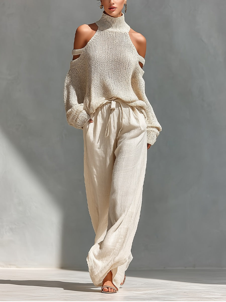 Alessia | Completo Due Pezzi con Scollo Bardot