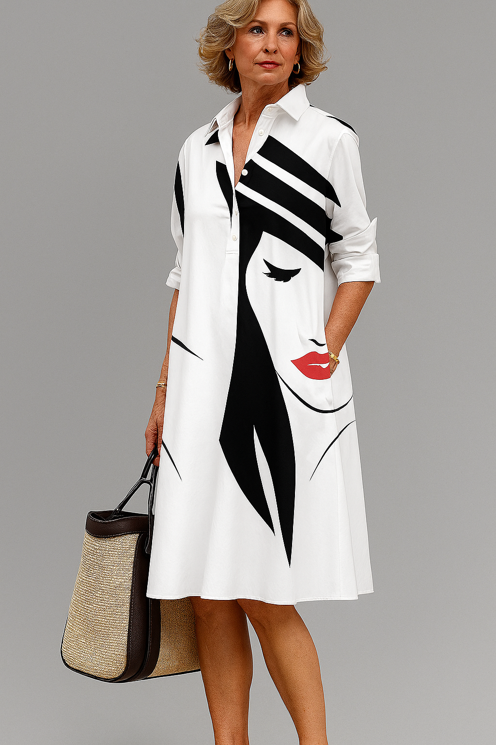 Bella - vestido midi elegante para mujer